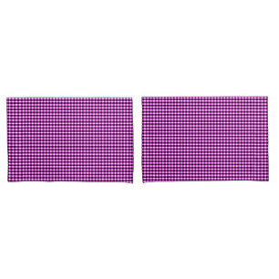Purple And Black Checks, Pillow Cases