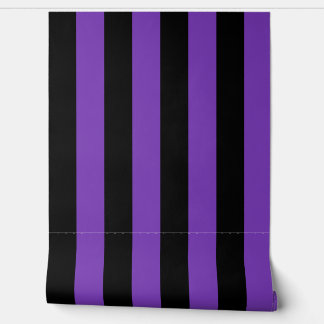 Purple and Black Fancy Stripe Wallpaper