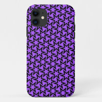 Purple And Black Geometric Star Pattern