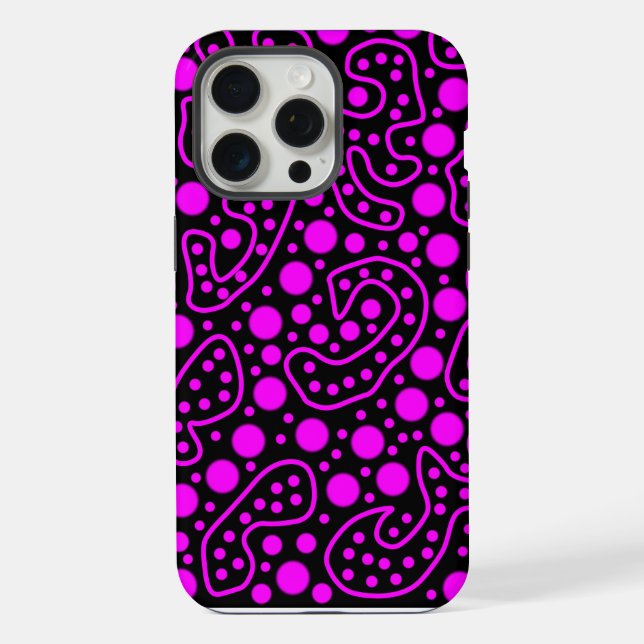 Purple and Black iPhone Case (Back)