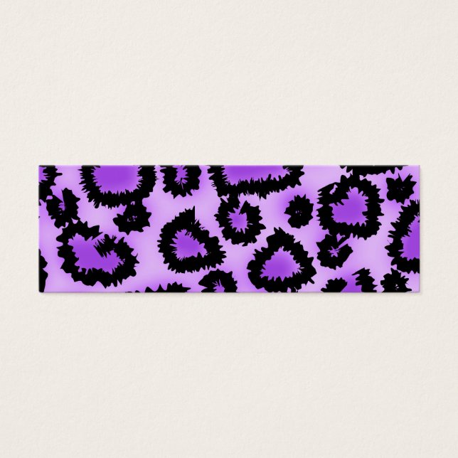 Purple and Black Leopard Print Pattern. (Front)
