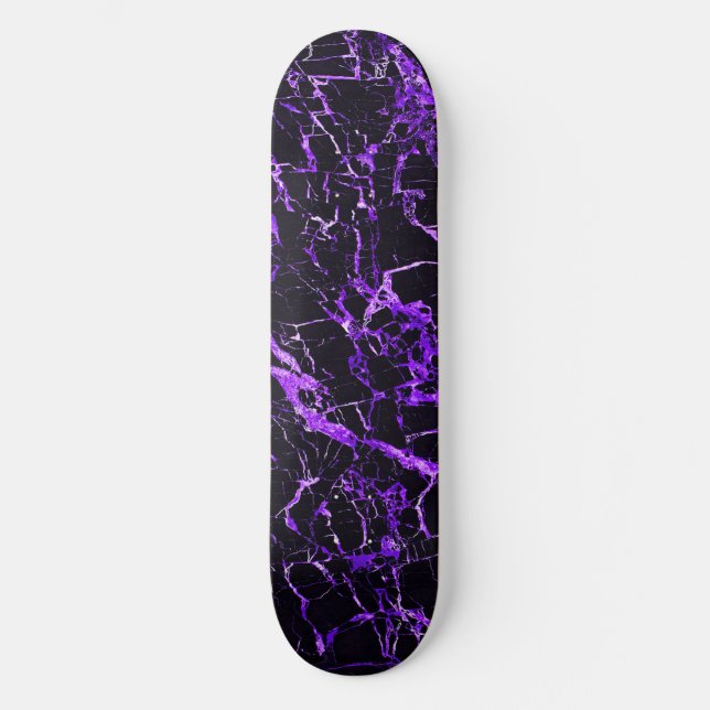 Purple and Black Marble, Skateboard (Front)