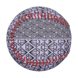 purple and black multi pattern baseball