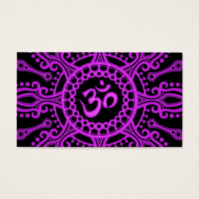 Purple and Black Om Star (Front)