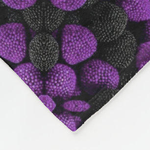 Purple And Black Petals Blanket