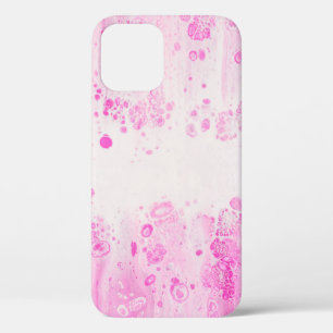 PURPLE AND BLACK POLKA DOT TEXTILE iPhone 12 CASE