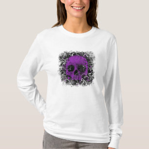 Purple and Black Skull T-Shirt