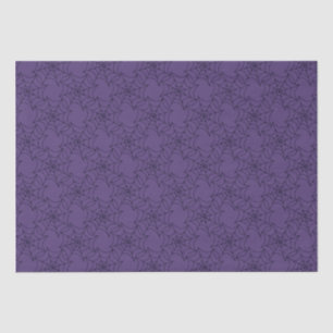 Purple and Black Spiderwebs Pattern Halloween Tissue Paper