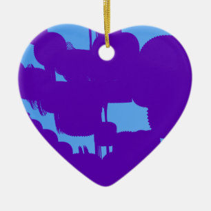 purple and blue 788212  abstract art ceramic tree decoration