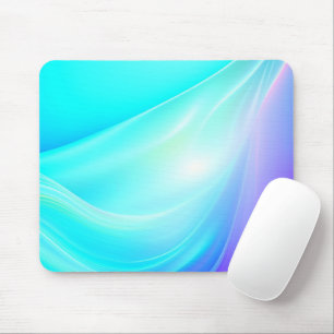 Purple and Blue Abstract Ai Art Silky Satin Rolls Mouse Mat