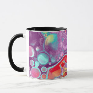 Purple and Blue Abstract Art  Mug