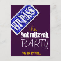 Purple and blue Bar Mitzvah Bat Mitzvah VIP party