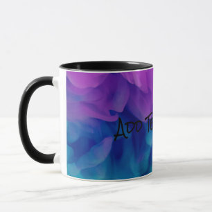 Purple and Blue Digital Smoke Mug