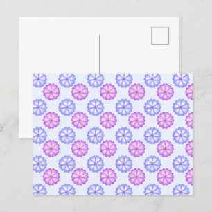 Purple And Blue Flowers Postcard