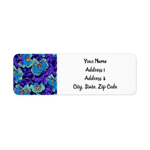 Purple and Blue Flowers William Morris