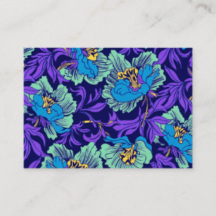 Purple and Blue Flowers William Morris Enclosure Card