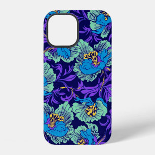 Purple and Blue Flowers William Morris iPhone 12 Case