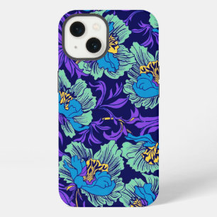 Purple and Blue Flowers William Morris iPhone 13 Case