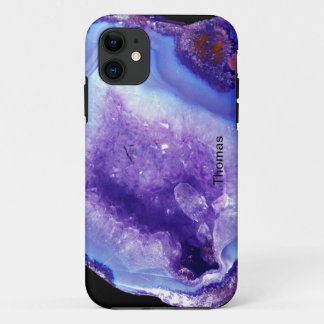 Purple And Blue Geode iPhone 11 Case