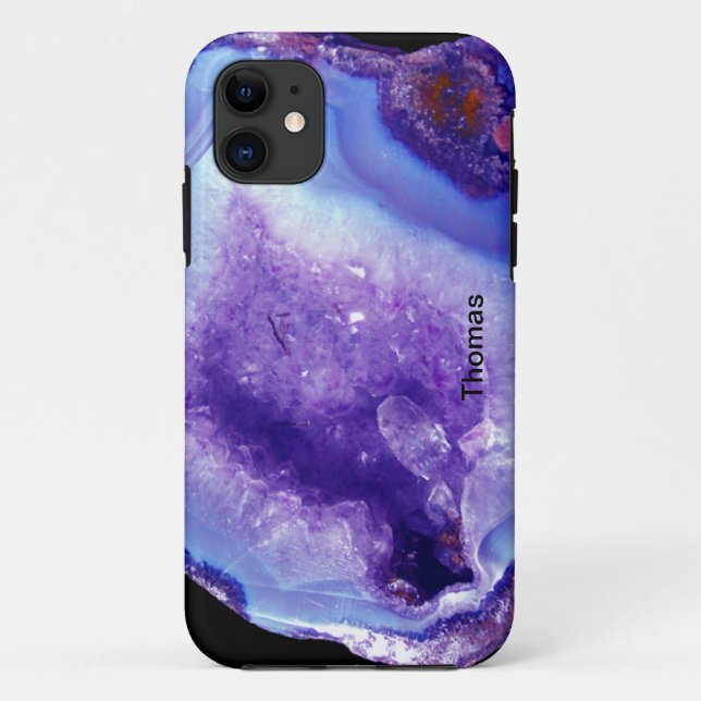 Purple And Blue Geode Case-Mate iPhone Case (Back)