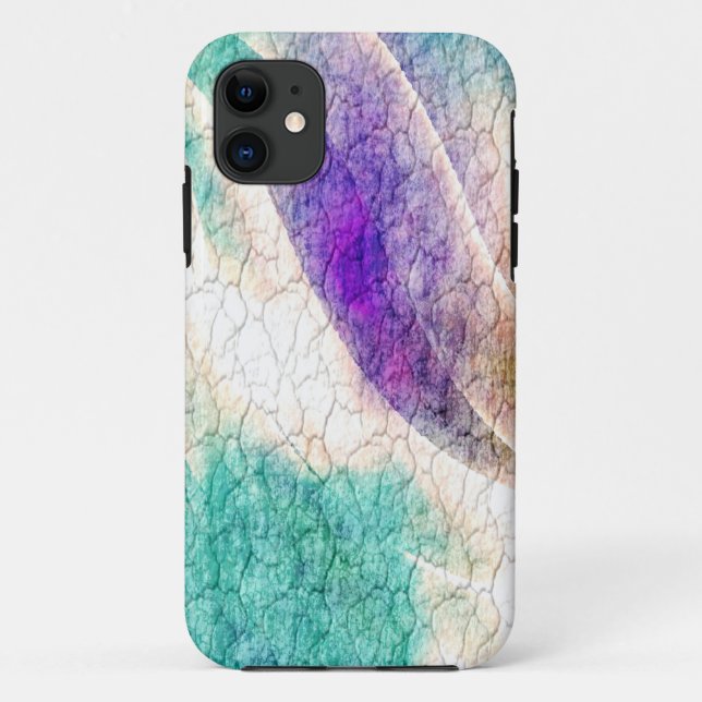 Purple and blue grunge crack wall background Case-Mate iPhone case (Back)