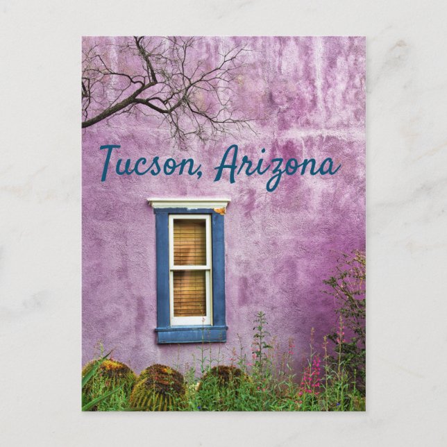 Purple And Blue in Southwestern Tucson, Arizona Postcard (Front)