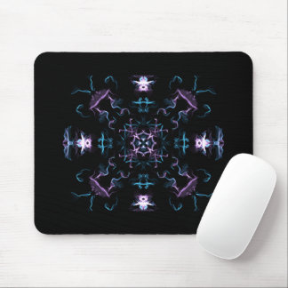 Purple and Blue Mandala Flower Mouse Mat