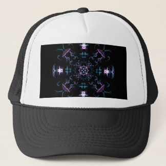 Purple and Blue Mandala Flower Trucker Hat