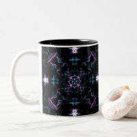 Purple and Blue Mandala Flower