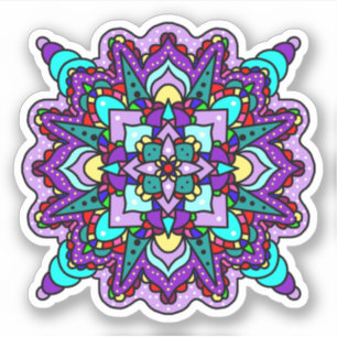 Purple and Blue Mandala Mystical