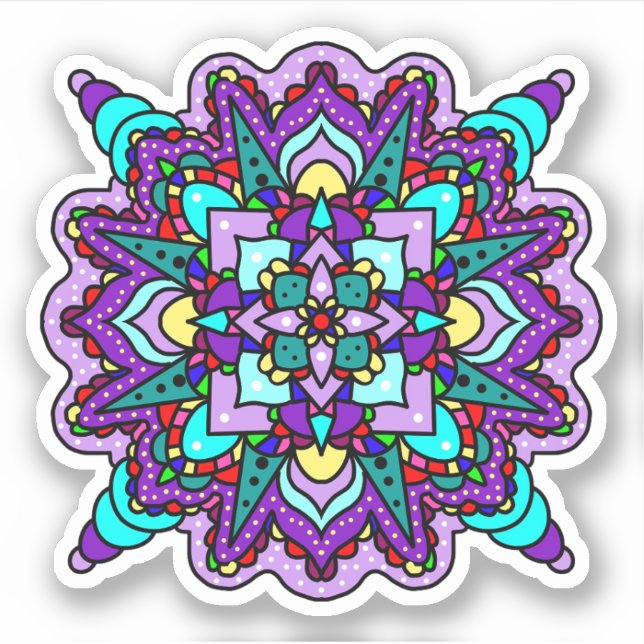 Purple and Blue Mandala Mystical (Front)
