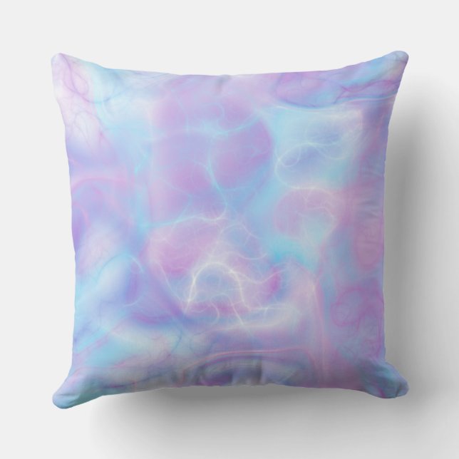 purple and blue Marble abstract Cushion (Back)