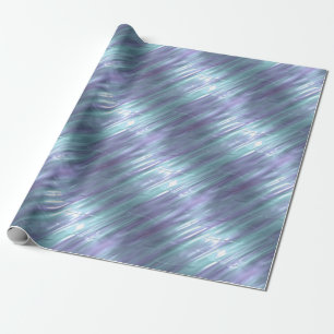 Purple and Blue Metallic Effect 2 Wrapping Paper