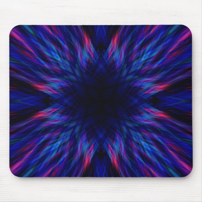 Purple and blue pattern mouse mat (Front)