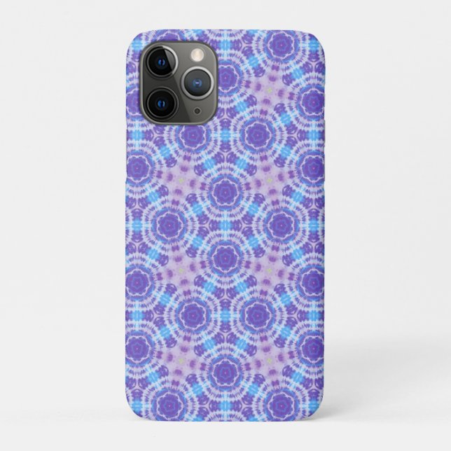 Purple and Blue Tie Dye Pattern Case-Mate iPhone Case (Back)
