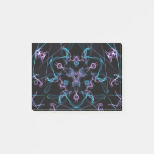 Purple and Blue Triangle Mandala Post-it Notes