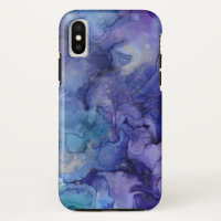 Purple and Blue Watercolor