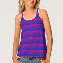 Purple and Blue Women's Tank Top