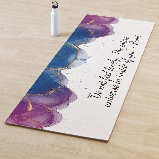 Purple and Blue Yoga Mat (In Situ)