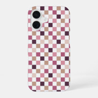 Purple and Brown Chequered Mosaic Minimalist