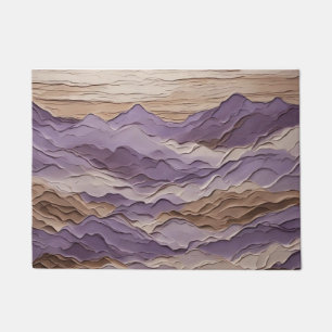 Purple and Brown Mystic Mountain Doormat