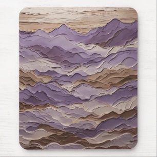 Purple and Brown Mystic Mountain Mouse Mat
