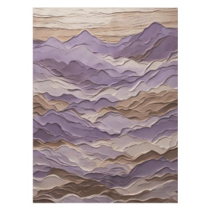 Purple and Brown Mystic Mountain Tablecloth