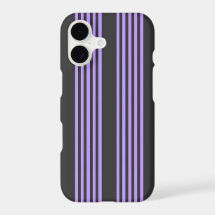Purple and charcoal five stripe pattern
