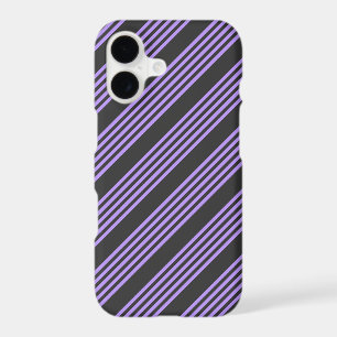 Purple and charcoal five stripe pattern