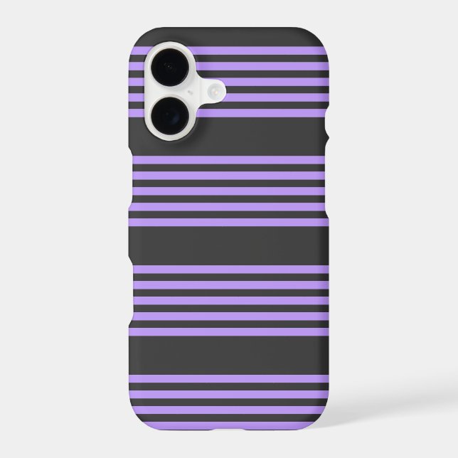 Purple and charcoal five stripe pattern (Back)