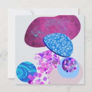 Purple And Cyan Modern Shapes