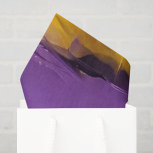 Purple and Gold Abstract Tissue Paper