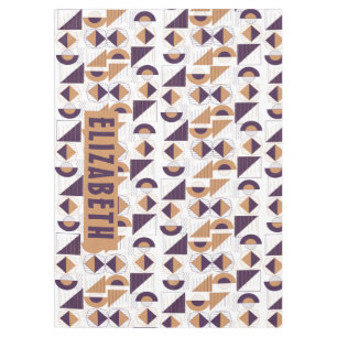 Purple and gold Aesthetic abstract Pattern Tablecloth