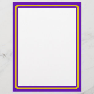 Purple And Gold Border Trim